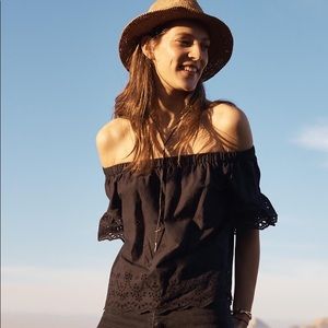 Madewell Eyelet Off the Shoulder Top